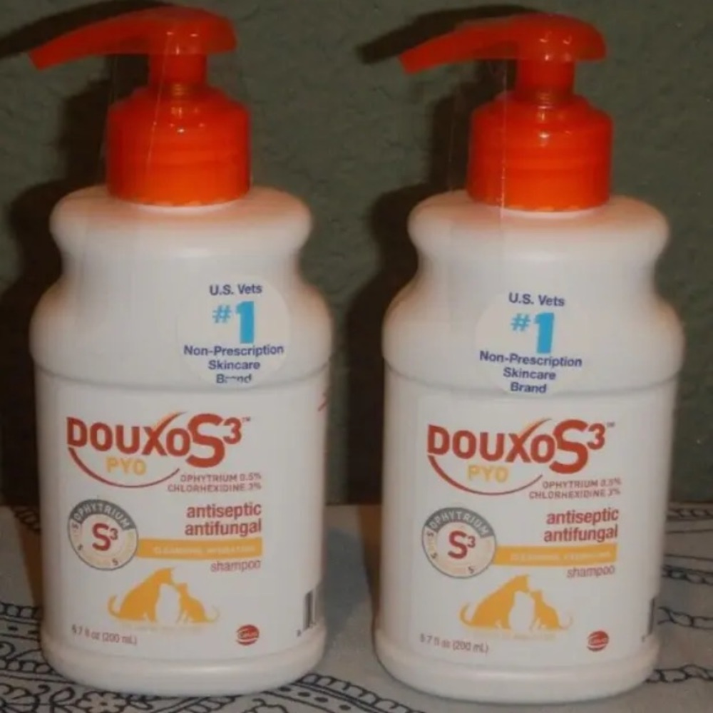 Douxo S3 PYO safe skin cleansing hydrating shampoo dogs cats 6.7 fl oz LOT OF 2